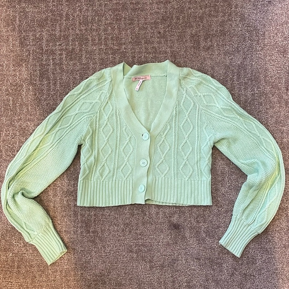 BCBGeneration Cropped Knit Cardigan / Size: XXS (runs big)